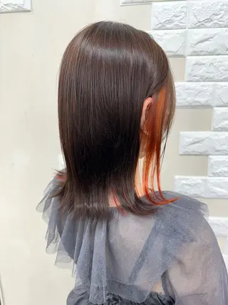 ミディアム カラー ビューティー　クララ所属・🌈miu miu hair✂️💕のヘアスタイル