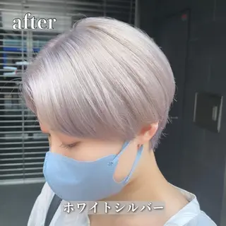 ショート カラー La fith liebe 京都駅前店所属・🌈ブリーチ特化🌈 MINATOのヘアスタイル