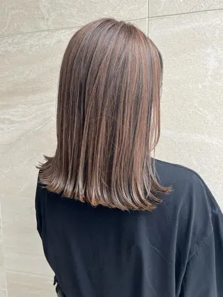 ミディアム カラー レイヤー,ボブ / 彩未のヘアスタイル