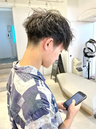 ショート パーマ メンズ 🇰🇷カルマパーマ kaito🇰🇷のヘアスタイル