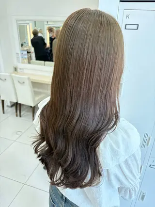 ロング カラー 髪質改善/艶カラー/ メンズパーマ/鈴木のヘアスタイル