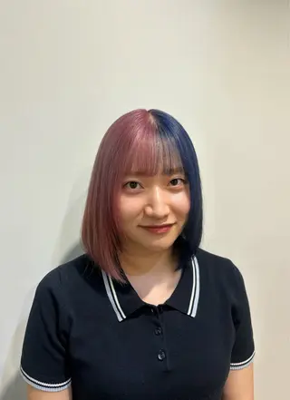 ショート カラー ヘアアレンジ 派手髪/ハイトーン RIN🩵ྀིのヘアスタイル