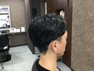 メンズ バーバーショップ涼桜新町店所属・田中大 パーマ/メンズカットのヘアスタイル