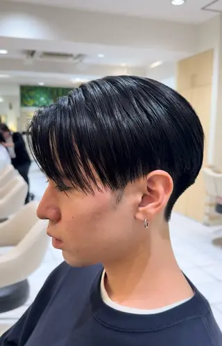 ショート パーマ メンズ 曲がる縮毛矯正ドクタ ー✂️MASAYAのヘアスタイル