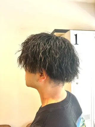 ショート パーマ メンズ 新宿　副店長 新井彩斗のヘアスタイル