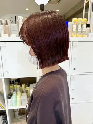 カラー 山崎結菜 🫧透明感カラーのヘアスタイル