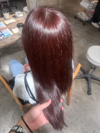 ロング カラー ブリーチなしカラー/ 暖色カラー/宮本恵佑のヘアスタイル
