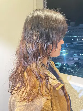 ミディアム パーマ Toiro 横浜所属・🎀レイヤー/パーマ カラー/ai🎀のヘアスタイル