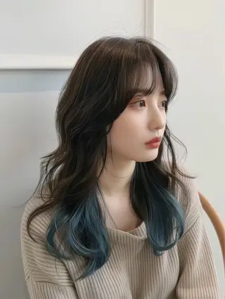 カラー Hair&Eye Laffin.のヘアスタイル