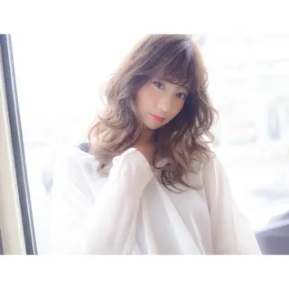 セミロング カラー waku岡崎店所属・圧倒的なクォリティ✨ waku 岡崎店のヘアスタイル