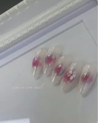 ネイル arm in arm ︎✿Yamamotoのマツエク・マツパデザイン