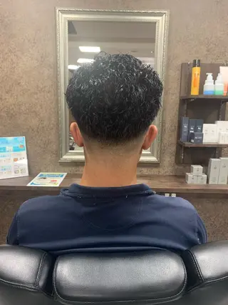 メンズ バーバーショップ涼桜新町店所属・田中大 パーマ/メンズカットのヘアスタイル