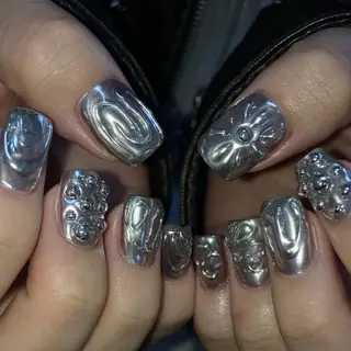 ネイル kana/モード ・グランジ⛓🎼のネイルデザイン