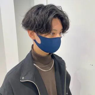 カラー パーマ メンズ 【渋谷メンズ特化】 🔥BLUCK🔥のヘアスタイル