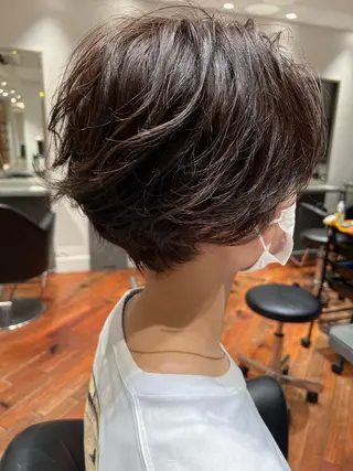 ショート パーマ 🫧‪ショート募集中 すずきたつや🫧‪のヘアスタイル