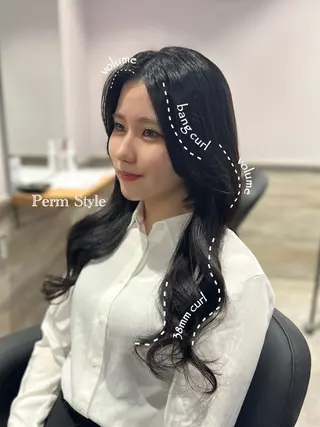パーマ モ モのヘアスタイル