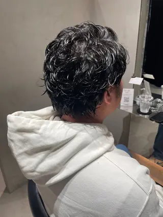 ショート パーマ メンズ 🌫️縮毛矯正/髪質 改善/ゆずる🌫️のヘアスタイル