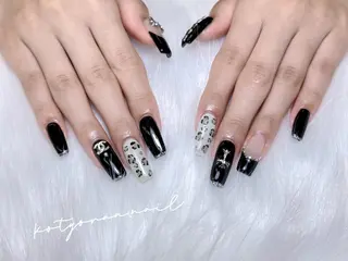 ロング カラー パーマ ヘアアレンジ キッズ ネイル マツエク・マツパ Mona【パラジェル ・長さ出し専門店】のネイルデザイン