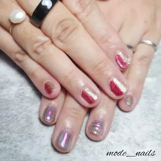 ショート ネイル 滋賀県草津市ネイル mode_nailsのネイルデザイン