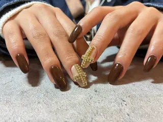 ネイル Sun Brown ANのネイルデザイン