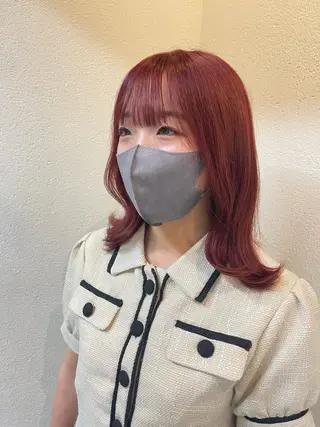 セミロング カラー PUUR所属・🍒鈴木 エミリ🍒のヘアスタイル