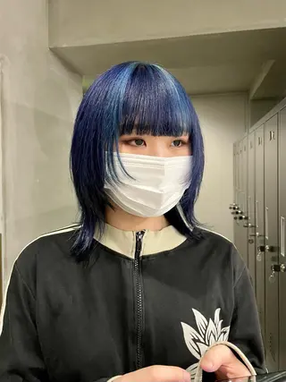 ミディアム カラー 田代 佳穂のヘアスタイル
