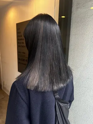 ミディアム カラー hen所属・心斎橋/レイヤー/ ブリーチ/モエのヘアスタイル