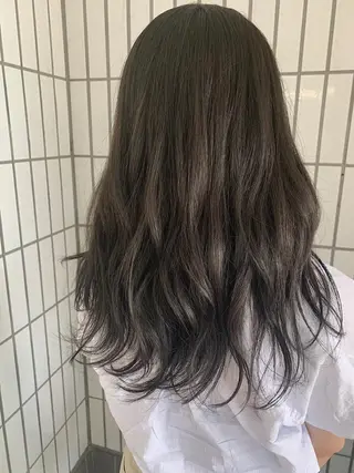 ロング カラー ハットリ /北習志野のヘアスタイル