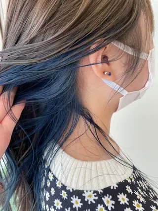 セミロング カラー 辻堂メンズ特化 YU-YAのヘアスタイル