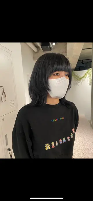 ミディアム Tonukoa Rua所属・レディースモデル カット/中川翔太のヘアスタイル