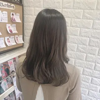 セミロング カラー 韓国ヘア ♡tomimaのヘアスタイル