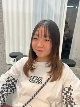 セミロング Ayaka🩰🎀 ガーリー/暖色♡のヘアスタイル