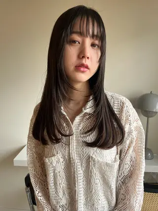 ロング カラー pu+on. nailworks所属・fuyumi / ニュアンスネイルのネイルデザイン