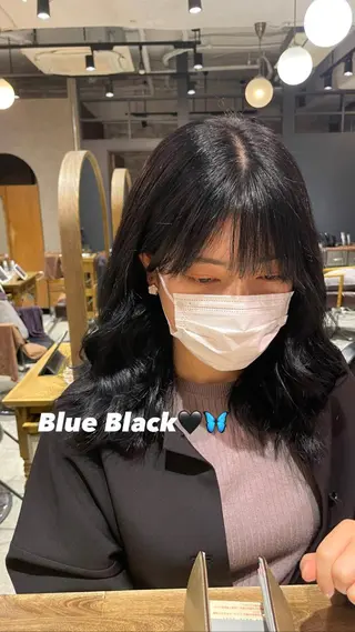 ミディアム カラー loely 💞miyuのヘアスタイル