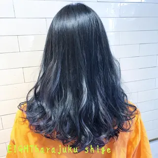 セミロング カラー 及川シゲル 髪質改善講師のヘアスタイル