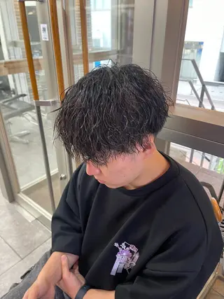 パーマ メンズ えーき/渋谷No.1 /メンズヘア/当日割のヘアスタイル