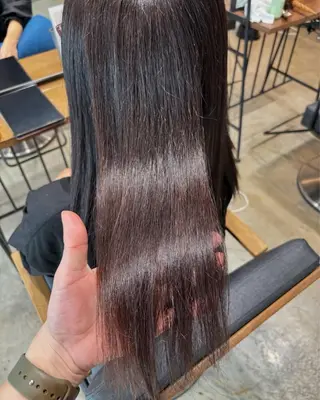 ロング 長與 夕夏のヘアスタイル