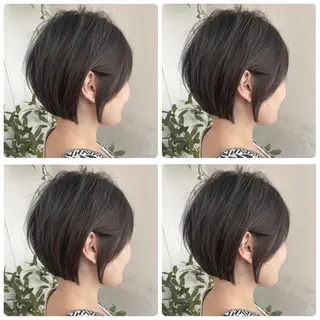 ショート カラー 京都大人女性ショート 徒歩1分/秋山のヘアスタイル