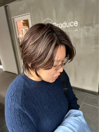 ショート カラー 脱白髪染め❕白髪 ぼかし特化🌟ヨコタのヘアスタイル