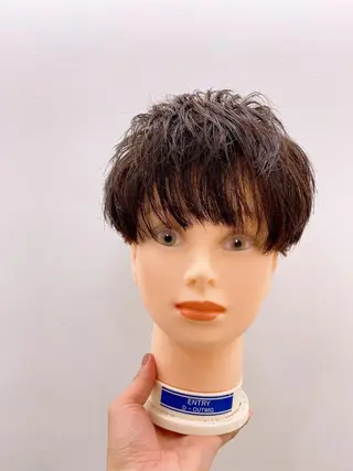 メンズ コテ巻き風パーマ 藤澤　知彌のヘアスタイル