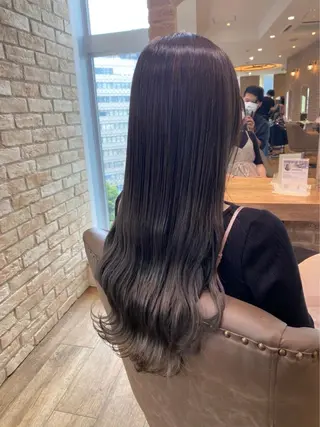 ロング カラー 三木 耀介のヘアスタイル