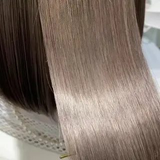 カラー パーマ ヘアアレンジ ミディアム かわい ゆうな 髪質改善/縮毛矯正のヘアスタイル