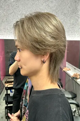 ショート カラー メンズ メンズ専門 スタイリスト前田雄輝のヘアスタイル