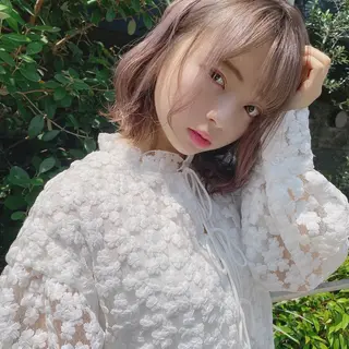 ショート カラー ヘアアレンジ 外苑前NO.1艶髪 透明感カラーのヘアスタイル