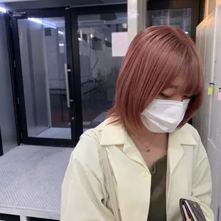 ショート カラー ヘアアレンジ ハイトーン/美髪矯正 🍃大江拓実のヘアスタイル