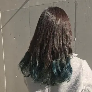 ミディアム カラー 一ノ瀬 蘭のヘアスタイル