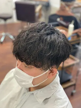 ショート パーマ メンズ クセを最大限に活かす メンズパーマ奈良大祐のヘアスタイル