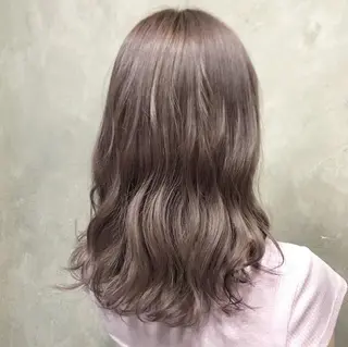 ミディアム カラー パーマ ヘアアレンジ メンズ 艶ピンク*ヘアセット 🌙shioriのヘアスタイル