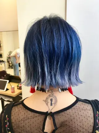 ショート カラー Le'a渋谷所属・インナーエクステ渋谷 🦋KAJIのヘアスタイル