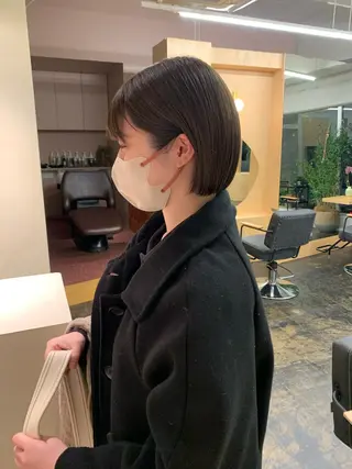 ショート カラー yupi🐈⬛ レイヤー/パーマのヘアスタイル